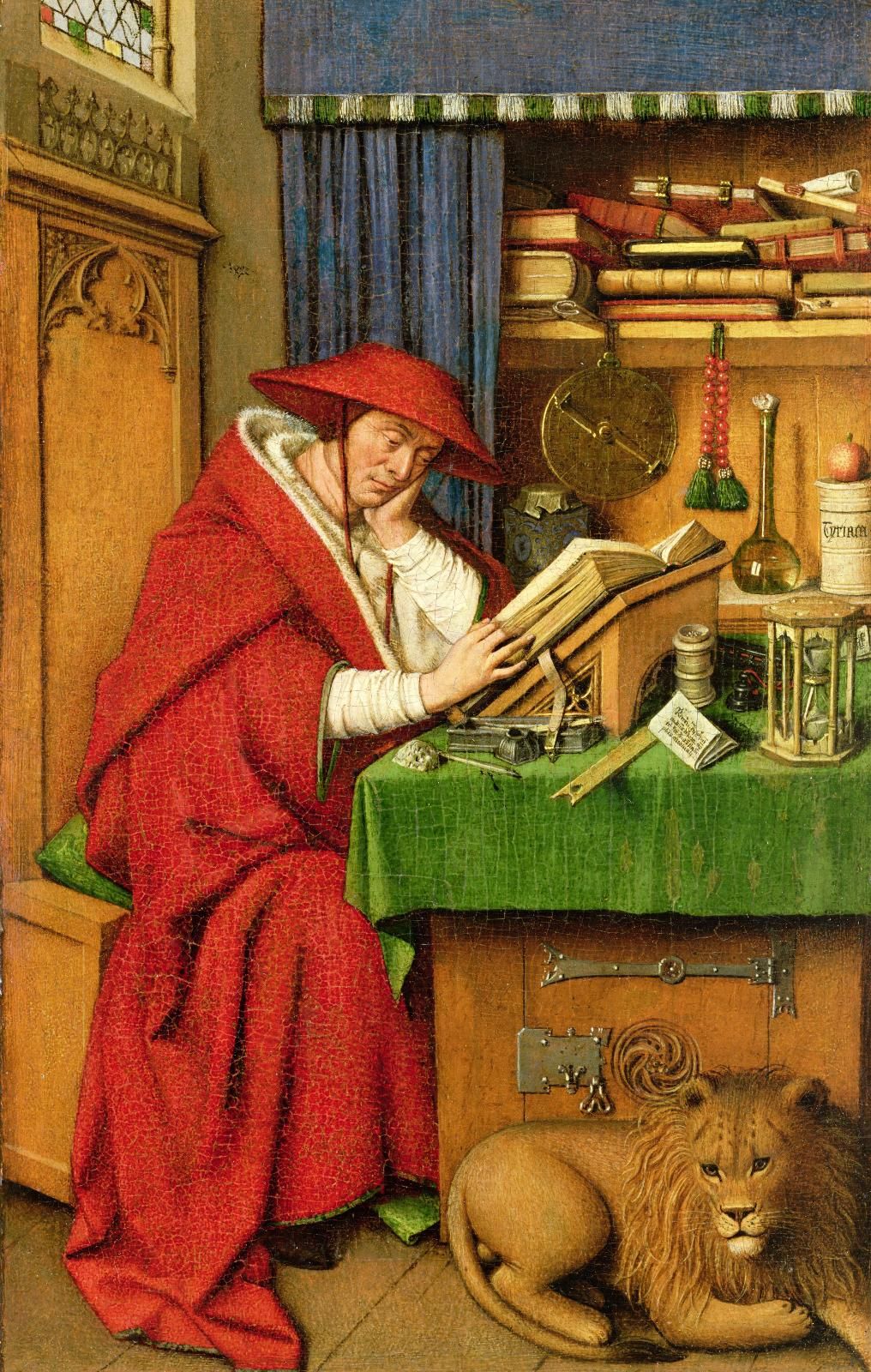 Výsledok vyhľadávania obrázkov pre dopyt saint jerome in his study jan van eyck